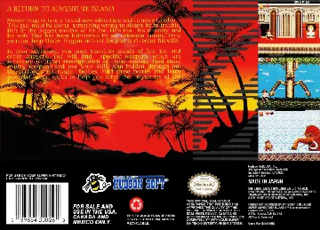 Super Adventure Island II (USA) box cover back